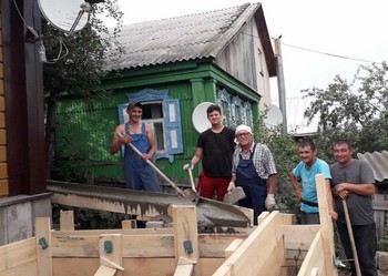 Наша бригада плотников в Уфе